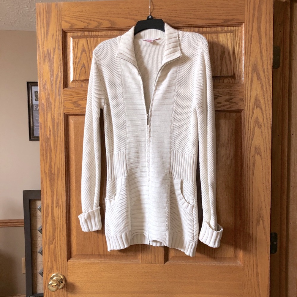 Nine & Co. zippered cardigan sweater. Medium. EUC
